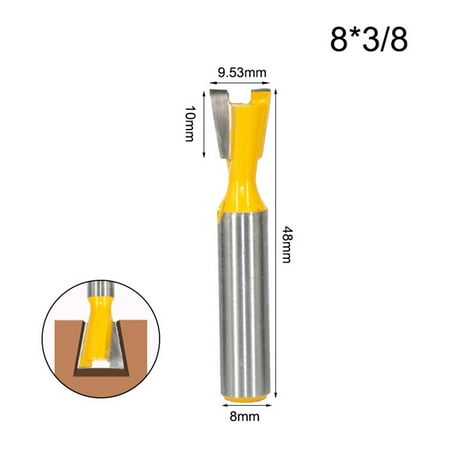 

8mm Shank Dovetail Joint Router Bit 14 Degree Woodwork Engraving Milling Cutter