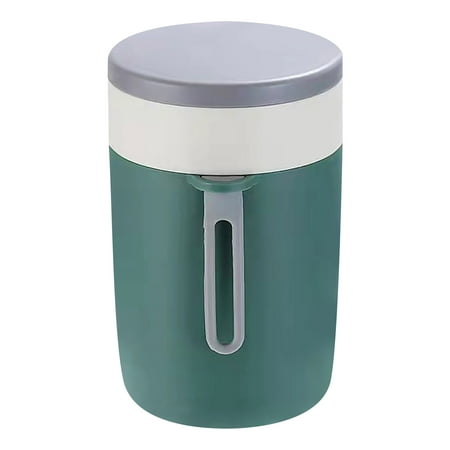 

Ikevan 304 Stainless Steel Breakfast Cup Insulated Cup with Lid Spoon Large Capacity Milk Cup Breakfast Porridge Cup Soup Cup Oatmeal Cup Green One Size