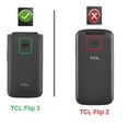 thumbnail image 2 of Hard Rugged Case for TCL Flip 3, Hard Shell Protective Cover Case (Red), 2 of 5