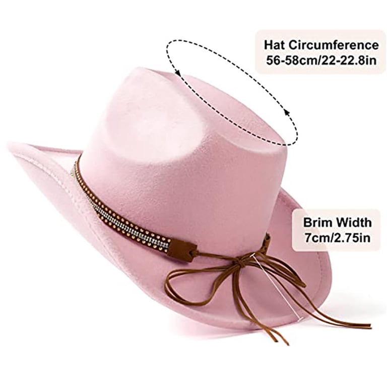 Womens Fedora Hat! Yigetop Women's Big Brim Cowboy Hat Western