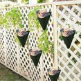 thumbnail image 4 of Bolsa para Plantas de Pared de jardín de 1 Pieza, Bolsillo para Plantar Vertical, Bolsa para Plantar Colgante, diseño Triangular para Exteriores, Interiores, hogar, decoración, Patio (Negro) 8, 4 of 5