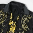 thumbnail image 6 of Taqqpue Men's Medieval Tailcoat Jacket Embroidery Vintage Gothic Steampunk Tuxedo Halloween Victorian Literature Retro Costume Coat Uniform, 6 of 8