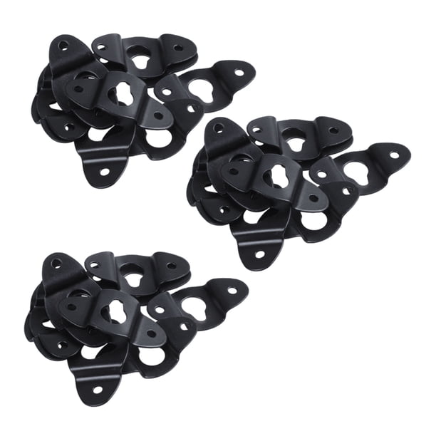 30Pcs Altavoz de Audio Placa de Suspensión de Hierro Montada En la Pared Negro 4.8 cm de Largo