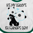 thumbnail image 4 of Inktastic My Daddy's 1st Fathers Day Boys Baby Bib, 4 of 4