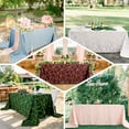 Efavormart 90"x132" Navy Blue Rectangle Polyester Tablecloth With Gold ...