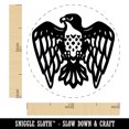 thumbnail image 2 of Hawk Falcon Eagle Bird Emblem Symbol Self-Inking Rubber Stamp for Stamping Ink Stamper Crafting Planners - 1 inch Medium - Black Ink, 2 of 7