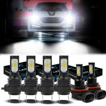 H7 LED Headlight Bulbs for 2011-2014 Hyundai Sonata 6500K White H7 High/ Low Beam H11 Fog light Bulbs,6pc