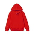 thumbnail image 2 of Atogsazn Children's Boys Hoodies Kids Long Sleeve Hooded Sweatshirts Pullover Fall Winter Clothes Outfit 01-Red 4-5 Years, 2 of 7