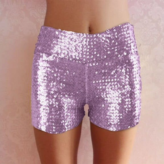 Women Sequins Shorts Disco Hot Pants Shiny Glitter Jazz Mini Short Stretch Dance Gothic Clothes for Men
