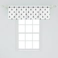 thumbnail image 2 of Ambesonne Blue and White Window Valance, Doodle Style Insects, 54" X 18", Dark Blue White, 2 of 3
