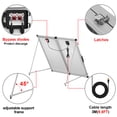 thumbnail image 5 of DOKIO Portable Foldable 150W 18v Solar Suitcase Monocrystalline, Folding Solar Panel Kit with Controller to Charge 12 Volts Batteries (AGM Lead/Acid Types Vented Gel) RV Camping Boat, 5 of 9