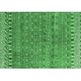 thumbnail image 1 of Ahgly Company Indoor Rectangle Abstract Emerald Green Modern Area Rugs, 2' x 5', 1 of 4