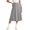 Gray, variant on Children'S Summer Solid Color School Opening Season Relaxed Sports Elastic Waist College Skirt For Kids Gray 13-14Years