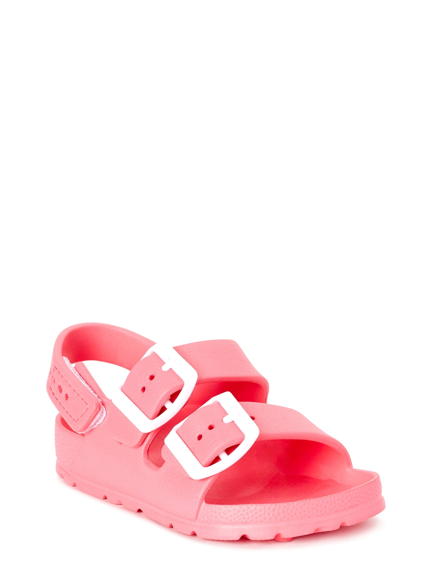 First Steps by Stepping Stones Buckle EVA Footbed Slide Sandal (Toddler