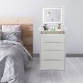 thumbnail image 5 of Miumaeov Makeup Vanity Table 3 Drawers Vanity Desk With Makeup Stool And Flip Top Lighted Mirror, 5 of 18