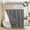 Grey A, variant on HBlife Black No Hook Fabric Shower Curtain & Liner Set, 71 x 74, Waterproof, Washable, See Through Top Window, 71" x 74"
