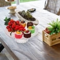 thumbnail image 4 of Eease Glass Cake Display Stand Tray: Footed Cake Plate Server Party Serving Tray, 4 of 7