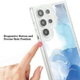 thumbnail image 4 of SaniMore Case for Samsung Galaxy S23 Ultra, Shockproof Ant-fall TPU Backplane Marble Stylish Pattern for Girls Women No-Yellowing Slim Lightweight for Samsung Galaxy S23 Ultra, Lightblue, 4 of 11