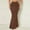 #6Brown, variant on Byworldtasic Womens Solid Color Skirts Women's Casual Ruched High Waisted Fishtail Bodycon Long Maxi Skirt