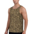 thumbnail image 2 of Rateoe Leopard Print Pattern Sleeveless Gym Shirt Muscle Tee Breathable Workout Shirt Slim-Fit Tank Quick Dry Fit Muscle Tank Top Bodybuilding Sleeveless T Shirt-4X-Large, 2 of 7