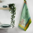 thumbnail image 2 of Garnier-Thiebaut Kitchen Towel, Aloe Vera Vert French Jacquard Kitchen/Tea Towel, 100% Cotton, Made in France, 2 of 2