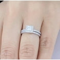 thumbnail image 3 of 1.50Ct Princess Cut Diamond Women Bridal Set Engagement Ring 14K White Gold Plated For Women's, 3 of 4