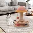 thumbnail image 4 of Juguete interactivo para gatos de madera con bolas, pista segura, juguete interactivo para Tocadiscos con soporte, 4 of 8