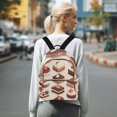 thumbnail image 7 of FORMRS Mini Backpack Purse for Women Quilted Travel Daypack Casual Shoulder Bag, Cute Chocolate Cakes, 7 of 7