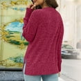 thumbnail image 2 of ZUKMRJPC Sweaters for Women Casual Solid Color Comfy Soft Long Sleeve Shirts Fall Fashion Loose Fit Crewneck Pullover Knit Tops, 2 of 7
