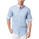 thumbnail image 1 of INC Camisa abotonada con cuello en contraste para hombre, azul, XXL, 1 of 1
