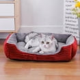 thumbnail image 2 of Bed for Dog Cat Pet Soft Square Plush Kennel Animals Accessories Dogs Basket Sofa Bed Larger Medium Puppy Pet Products Mattress ShopWise Round, 2 of 8
