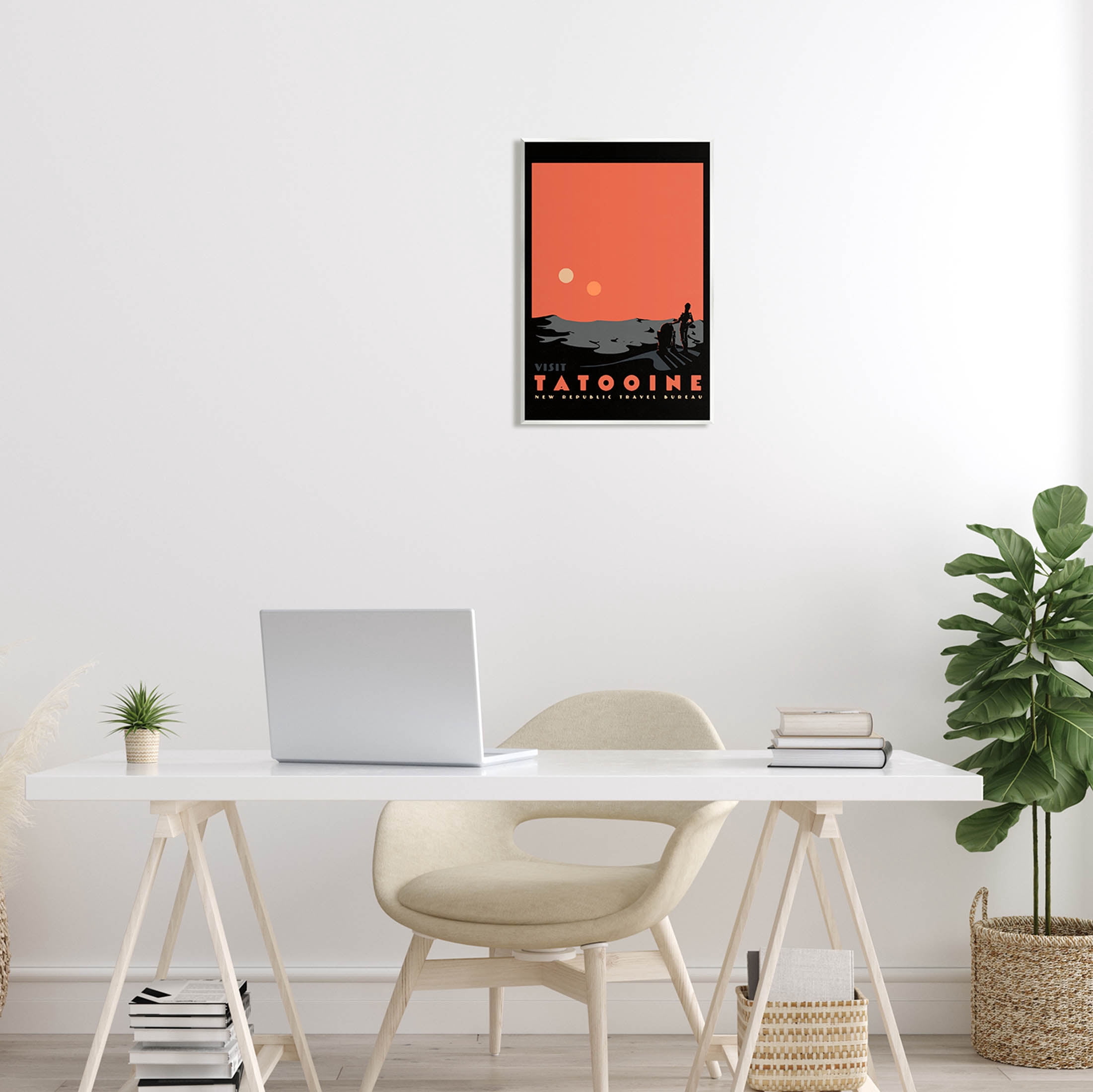 Stupell Industries Tatooine Vast Science Fiction Land Graphic Art Unframed Art Print Wall Art, Design by Matheus Lopes Castro