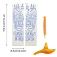thumbnail image 2 of Foot Massage Tool 1 Set Massage Mid-calf Socks with Massage Stick Serenity Steps Foot Acupuncture Point Printed Elastic Massage to Promote Circulation, 2 of 8