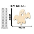 thumbnail image 2 of Unfinished Wood Halloween Ghost Shape - Craft - up to 46" DIY 18" / 1/4", 2 of 3