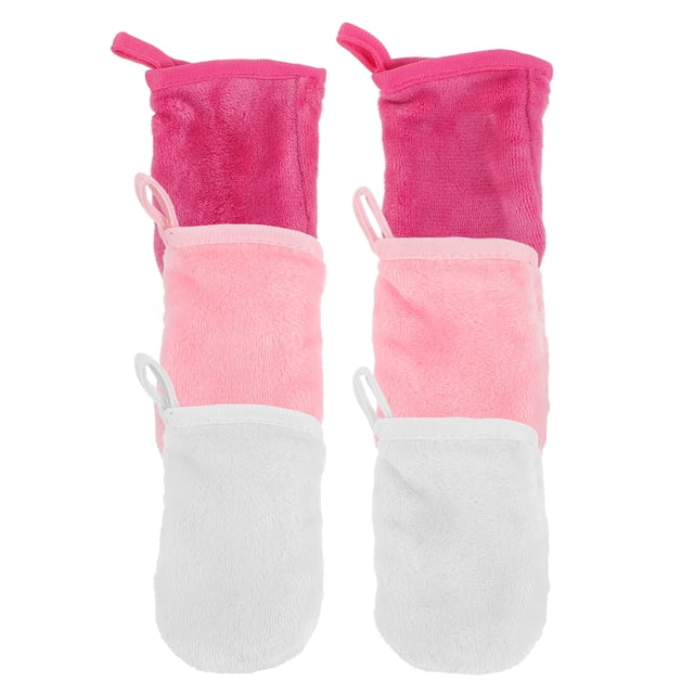 Facial Cloth Makeup Remover 6Pcs Fine Fiber For Travel And Home
