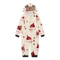 thumbnail image 2 of Odeerbi Christmas Onesie Pajamas for Family Holiday Sleep Jumpsuit Long Sleeve Family Christmas Pajamas Matching Sets Kids Printed Loungewear Jumpsuit Sleepwear Xmas PJs Set Red, 2 of 5
