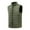 #191-Army Green, variant on Handshe Men's Casual Vest, Solid Color with Stand Collar, Lightweight Loose Fit with Pockets for Daily Wear