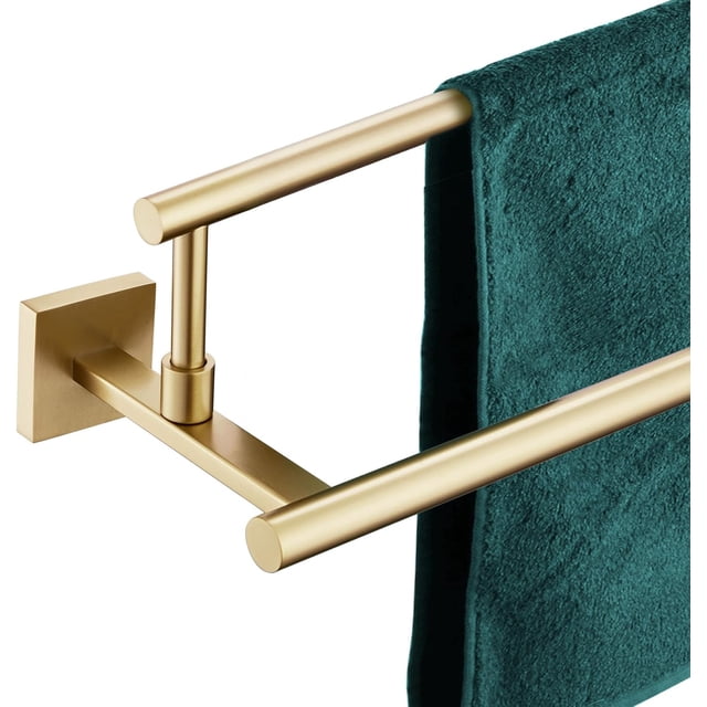 Bathroom Towel Bars Double Towel Rails Matte Towel Holder for Kitchen Garage Wall Mount Stainless Steel BBKL