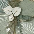 thumbnail image 4 of Handpainted Mystic Tropics Floral and Leaf Metal Wall Sculpture 37 x 20, 4 of 5