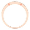 thumbnail image 5 of 0.25 ct Brilliant Round Cut Simulated Tanzanite 14k Rose Gold Stackable Band SZ 9, 5 of 6