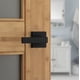 thumbnail image 2 of Manija de puerta de privacidad interior con cerradura, palanca de puerta para baño y recámara, cerradura reversible sin llave, color negro mate, con protección Microban, 2 of 3