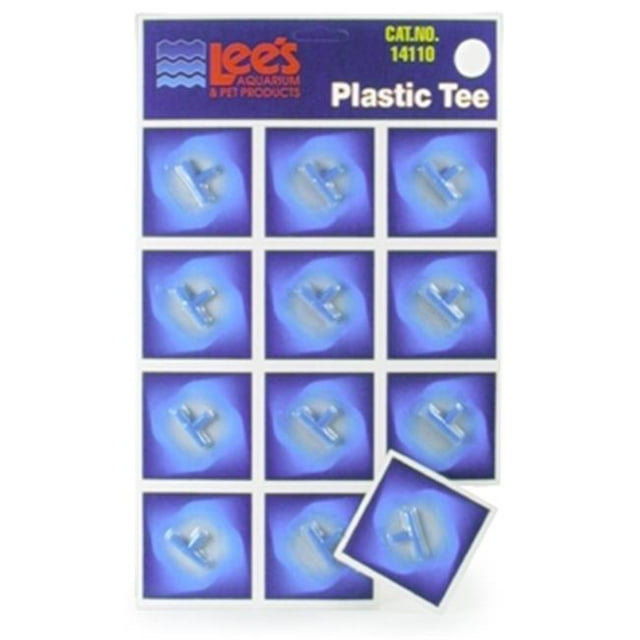 Lees Produit pour Aquarium et Animaux LE14110 Tee en Plastique 12 Cartes