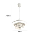 thumbnail image 4 of Ventilador Luz Mando a distancia Cabezal 48/60W Techo Vibrante Portalámparas E27 3 velocidades (E) Wdftyju Libre de BPA, 4 of 4
