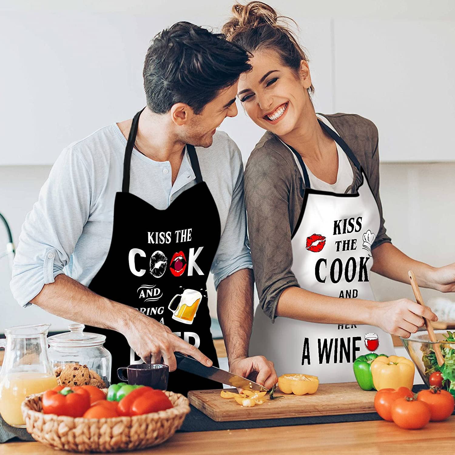  NewEleven Gift For Men, Dad, Husband, Him - Aprons For Men With  Pockets - Funny Gifts For Men, Dad, Husband, Boyfriend, Him, Brother, Uncle  - Grill Cooking BBQ Kitchen Chef Apron 
