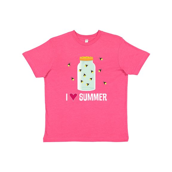 Inktastic I Love Summer Cute Fireflies Youth T-Shirt