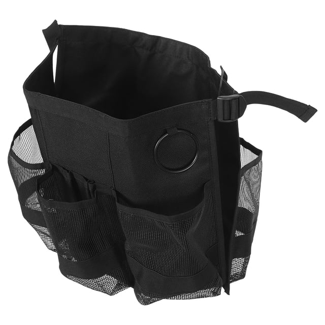 Raindrops Bolsa Organizador Para Cubo De Herramientas En Negro Con Múltiples Bolsillos Para Uso Exterior