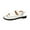 White, variant on Jsaierl Womens Flat Sandals Casual Summer Open Sandals Comfortable Arch Support Sandals Fashion Wedding Sandal for Vacation Size 7.5