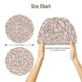 thumbnail image 2 of Cute Bear Print Pink Silk Bonnet for Sleeping Women Men, Adjustable Elastic Satin Bonnet Bonnet for Sleeping, Soft Similar Silk Curly Cuteness Hair Bonnet for Sleeping, 2 of 7