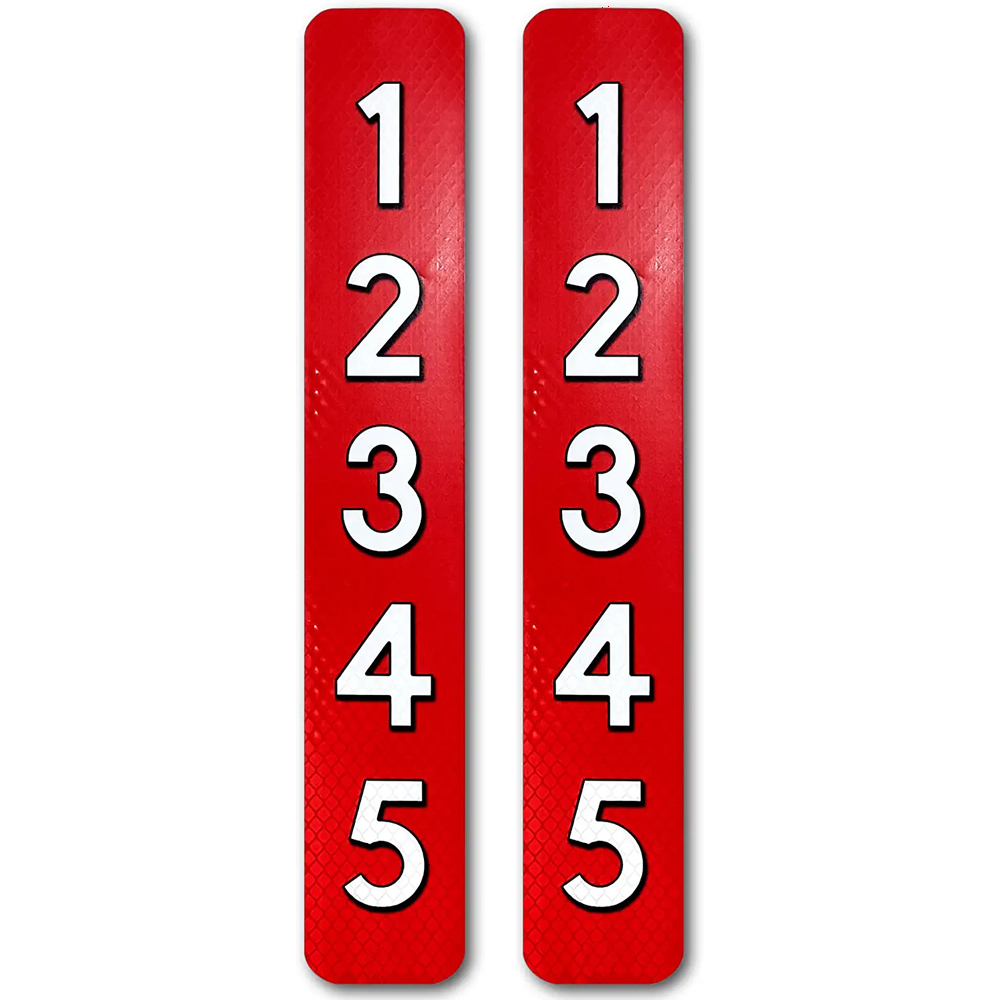 2 Pack Customized Vertical Address Numbers for House, Indoor/Outdoor
