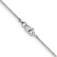 thumbnail image 4 of Auriga 14K White Gold 1 mm Box Chain Necklace for Women 26", 4 of 6